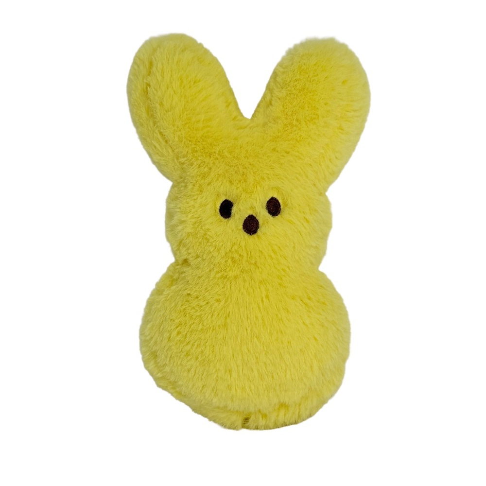 Peeps Yellow Bunny Plush 9” Just Born Soft Fuzzy Easter Rabbit Stuffed Animal